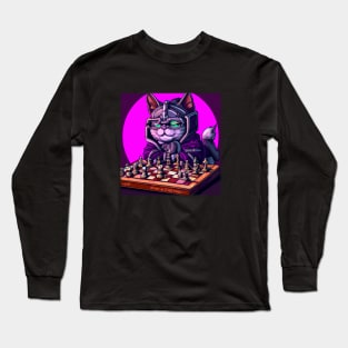 Cyberpunk Kitty Long Sleeve T-Shirt